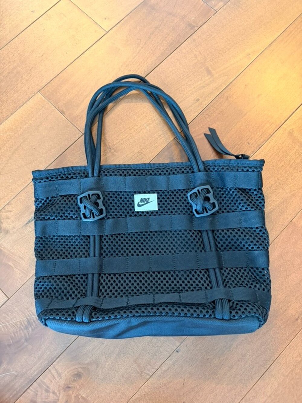 Nike Black Mesh Utility Tote Bag Never Used Y2K Streetwear